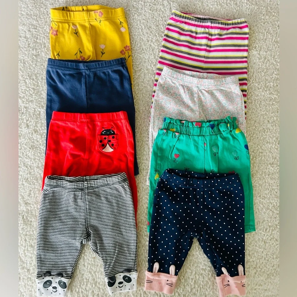 3M Colorful Baby Leggings Set